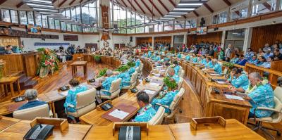 First sitting of the Assembly of Polynesia of the 2023-2028 term.